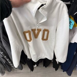 OVO Polar Fleece Mock Neck – October’s Very Own – XS - White